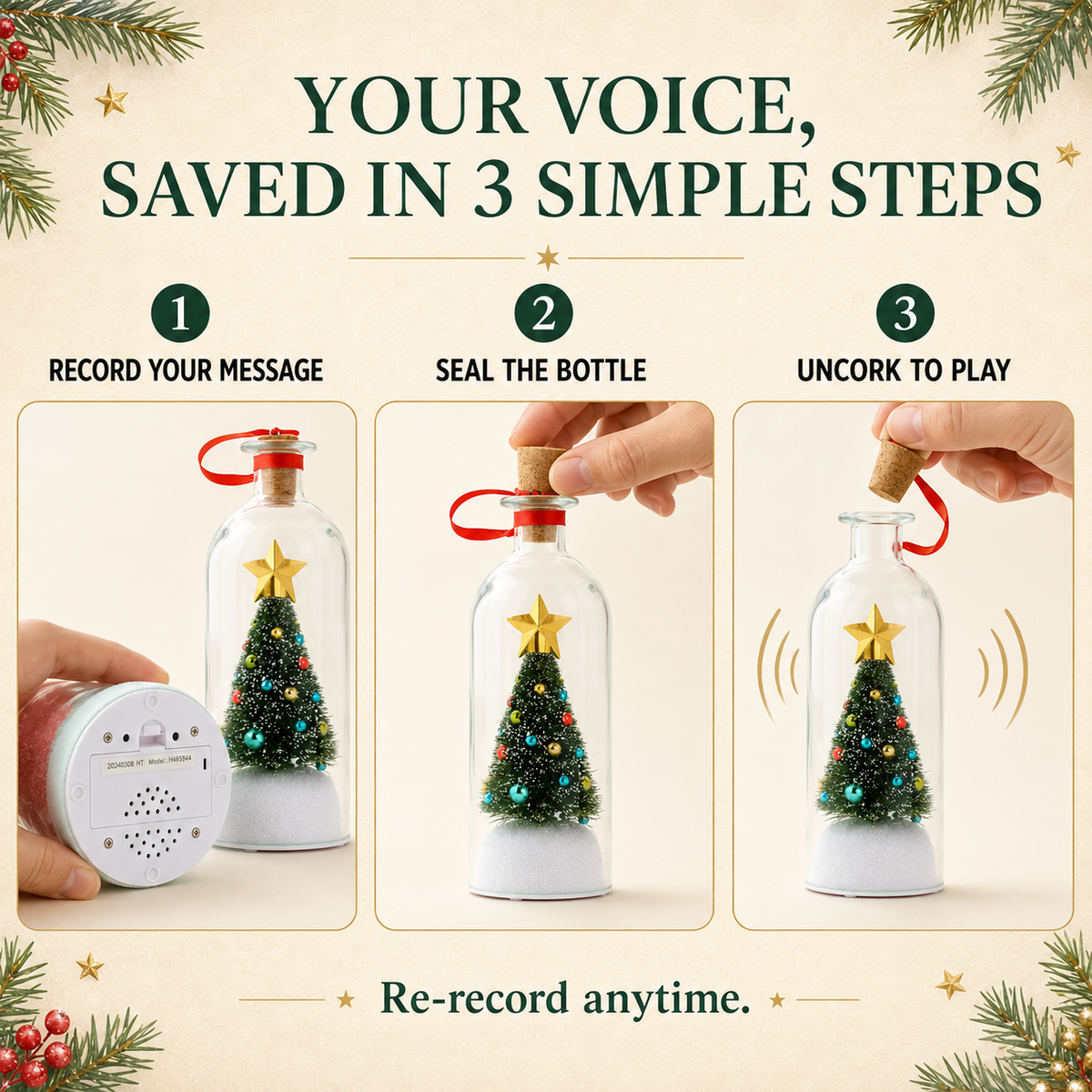 liosera™ Record-a-Message Christmas Tree