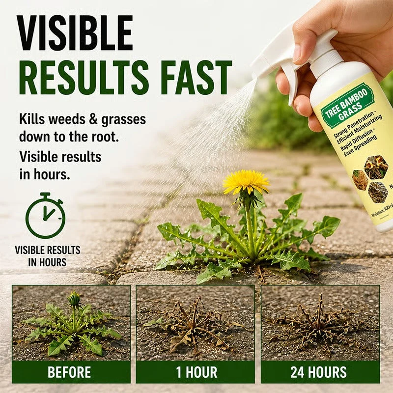 🔥🔥  Fast-Acting Natural Weed & Grass Killer Spray