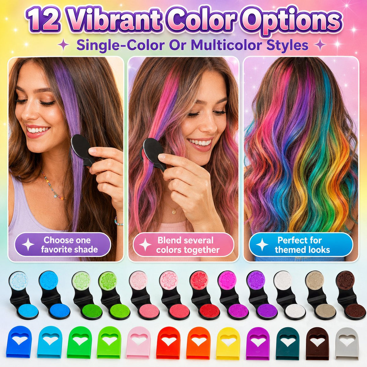 Liosera® 🌈Temporary Hair Chalk Applicator Set