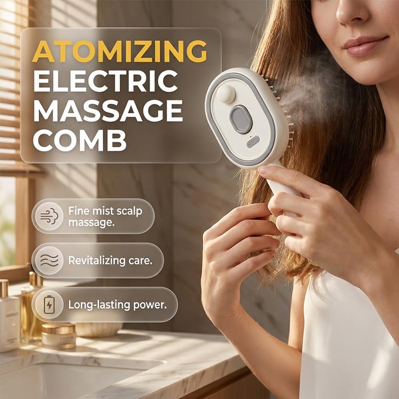 Electric Spray Air Cushion Massage Comb