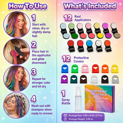 Liosera® 🌈Temporary Hair Chalk Applicator Set