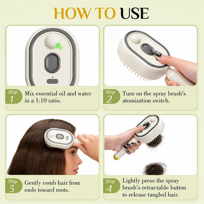 Electric Spray Air Cushion Massage Comb
