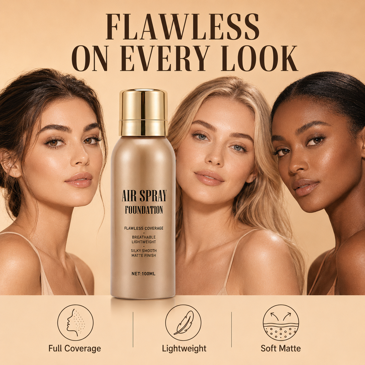 Waterproof Spray, Blend & Go — Flawless-Looking Coverage Without the Heavy Feel