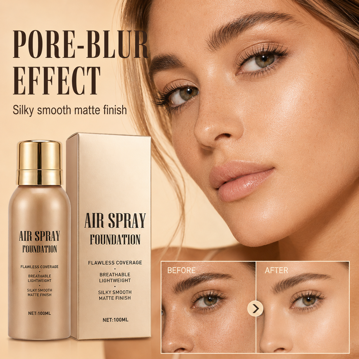 Waterproof Spray, Blend & Go — Flawless-Looking Coverage Without the Heavy Feel